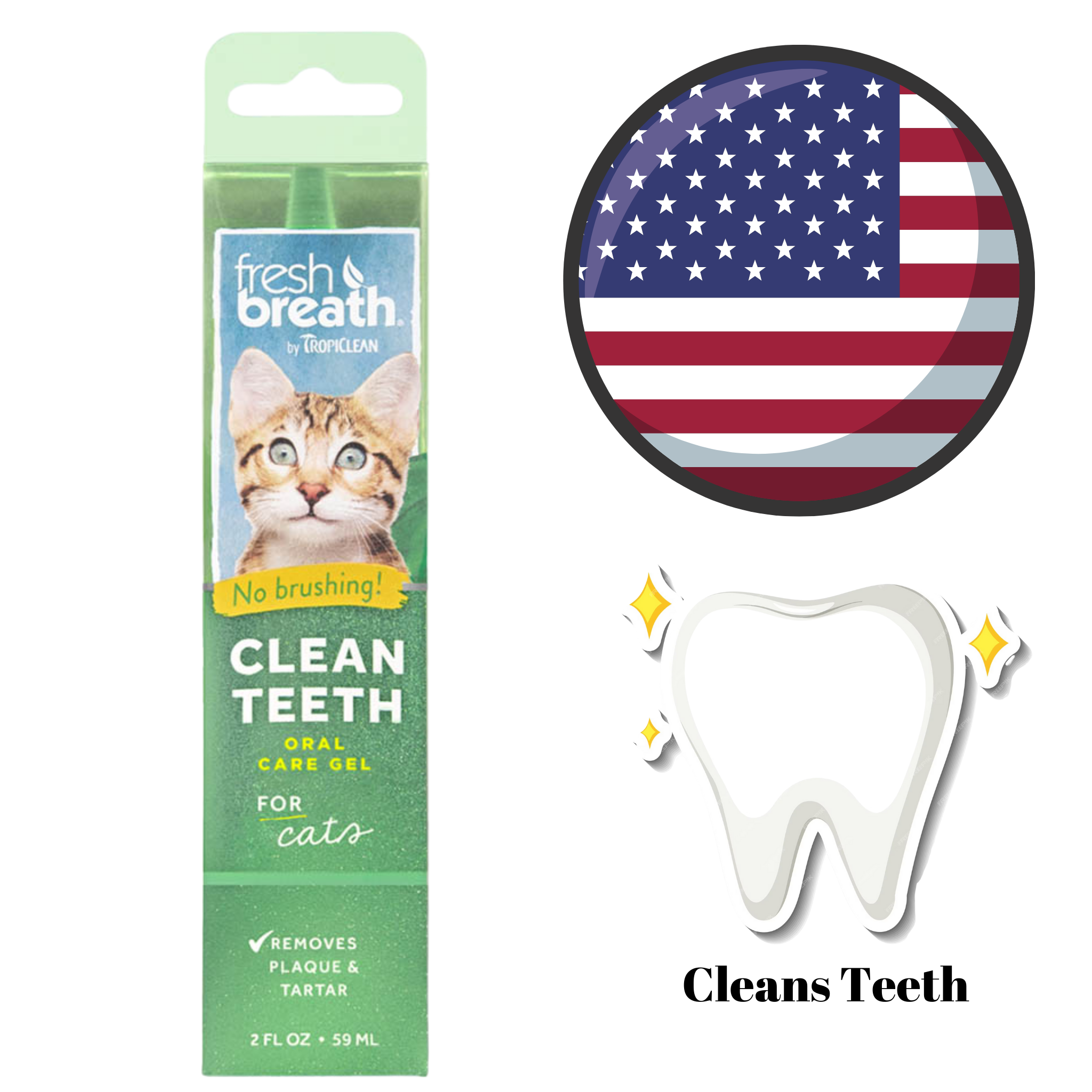 TropiClean - Teeth Oral Care Gel For Cats