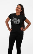 Girls Trip Rhinestone Shirt – Sparkle Vacation Bling Tee for Women | Bling Dazzel