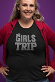 Girls Trip Rhinestone Shirt – Sparkle Vacation Bling Tee for Women | Bling Dazzel
