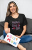 Mother Life is the Best Life Rhinestone Shirt – Sparkle Mom Bling Apparel | Blingdazzel