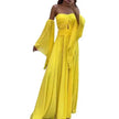 Tube Top Oversleeve Long Dress Women
