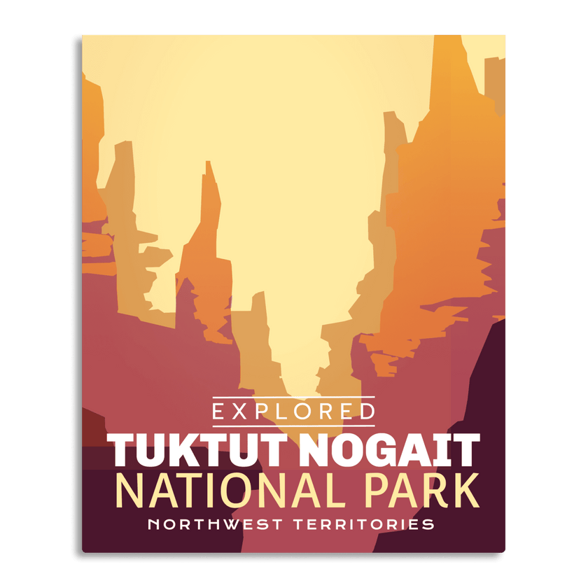 Tuktut Nogait National Park 'Explored' Poster, Canada Parks