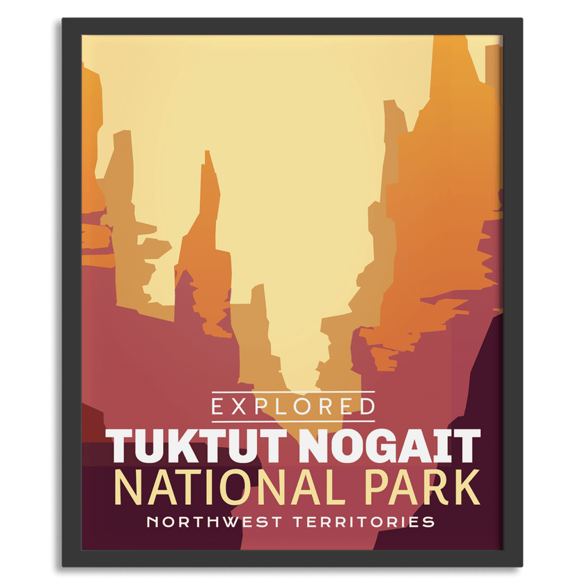 Tuktut Nogait National Park 'Explored' Poster, Canada Parks