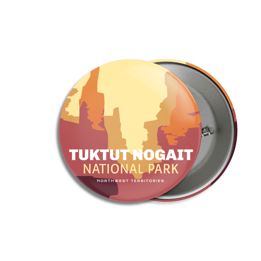 Tuktut Nogait National Park of Canada Pinback Button, Canada Parks