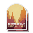 Tuktut Nogait National Park of Canada Waterproof Vinyl Sticker, Canada Parks
