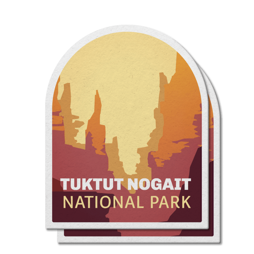 Tuktut Nogait National Park of Canada Waterproof Vinyl Sticker, Canada Parks