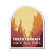 Tuktut Nogait National Park of Canada Waterproof Vinyl Sticker, Canada Parks