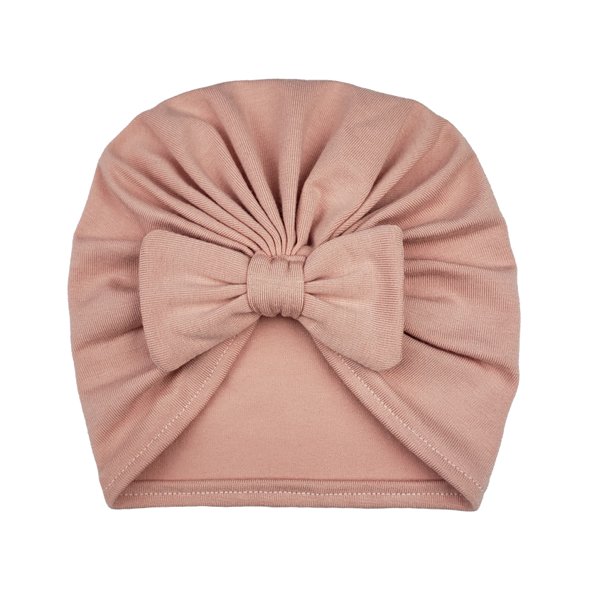 Chapeau Turban en Bambou | Rose Doux