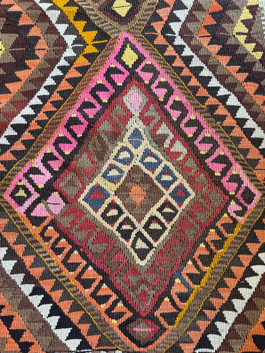 Turkish Kars Kilim Rug | 3' 11