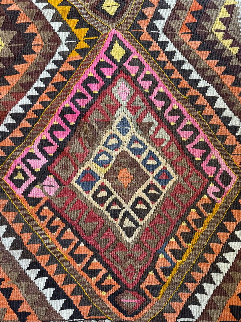 Turkish Kars Kilim Rug | 3' 11