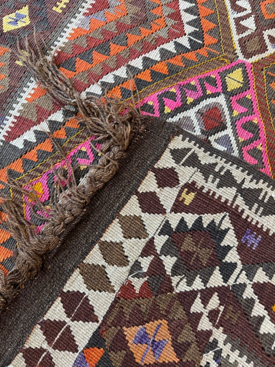 Turkish Kars Kilim Rug | 3' 11
