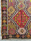 Turkish Kars Kilim Runner Rug | 3' 11