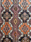 Turkish Kars Kilim Runner Rug | 4' 2
