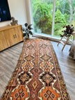 Turkish Kars Kilim Runner Rug | 4' 2