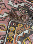 Turkish Kars Kilim Runner Rug | 4' 2