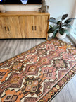 Turkish Kars Kilim Runner Rug | 4' 2