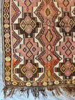 Turkish Kars Kilim Runner Rug | 4' 2