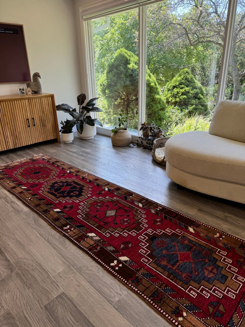 Turkish Malatya Runner Rug | 2' 9