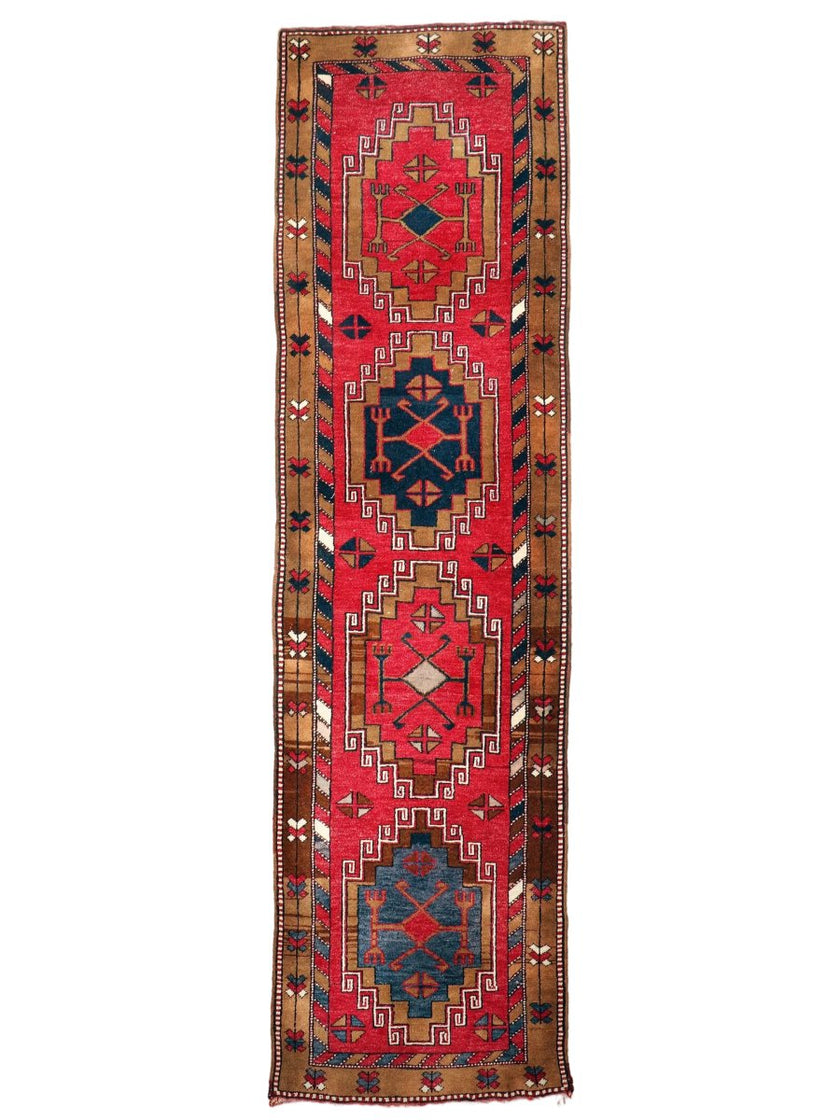 Turkish Malatya Runner Rug | 2' 9