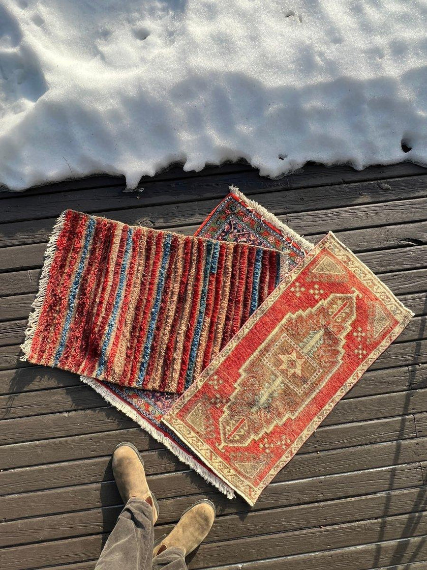 On hold | Turkish Mini Rug 1 | 1’ 8” x 3’ 2”
