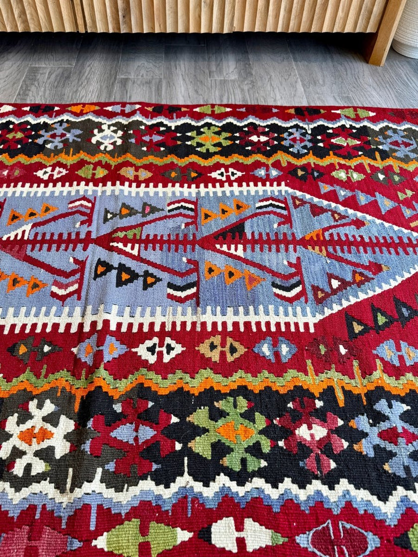 Turkish Uşak Eşme Kilim | 3' 3