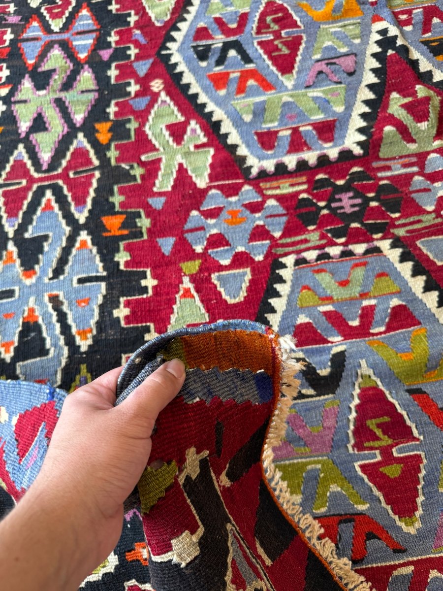 Turkish Uşak Eşme Kilim | 5' 11