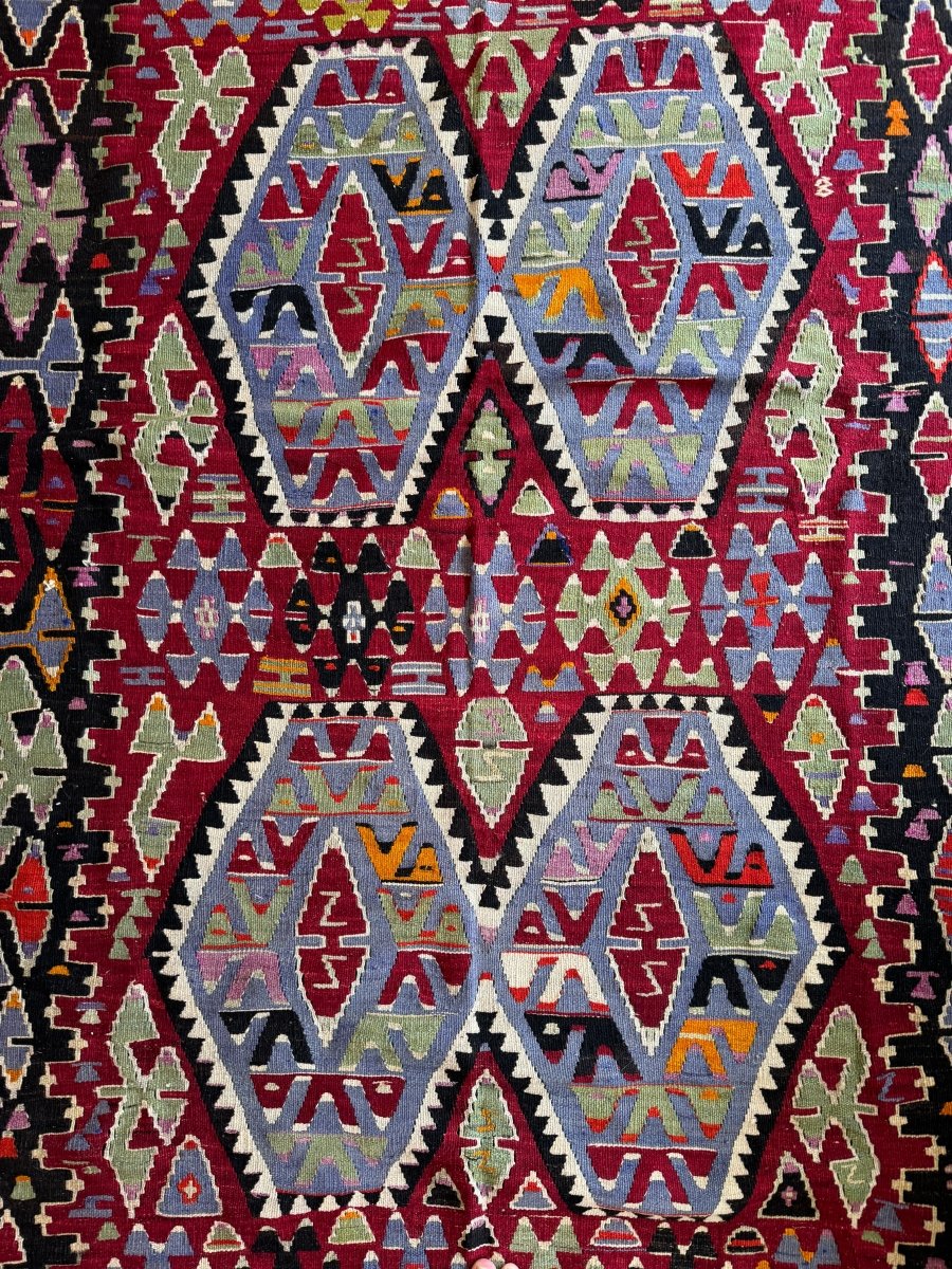 Turkish Uşak Eşme Kilim | 5' 11