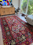 Turkish Uşak Eşme Kilim | 5' 11