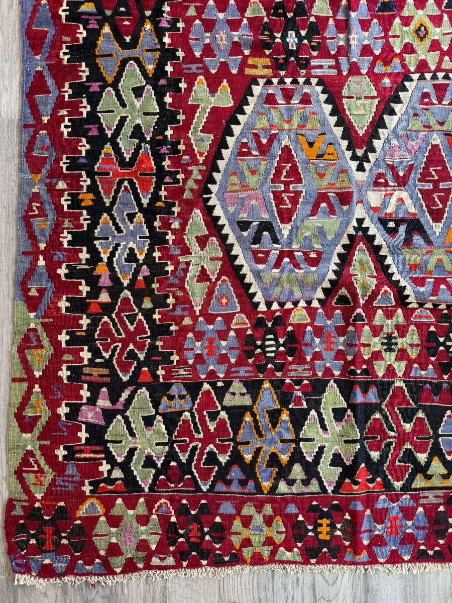 Turkish Uşak Eşme Kilim | 5' 11