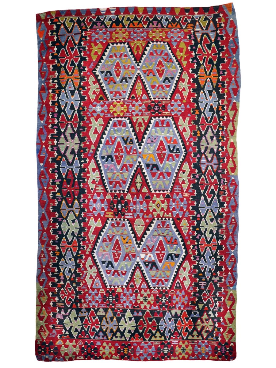Turkish Uşak Eşme Kilim | 5' 11