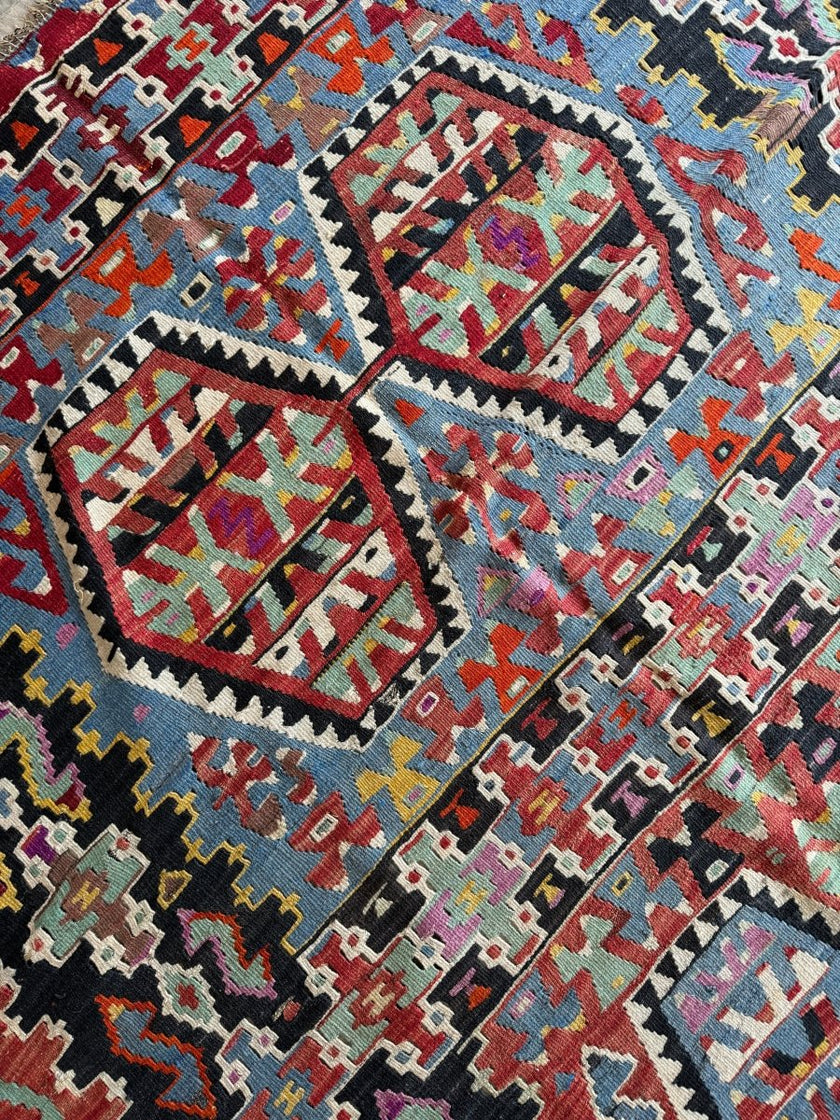 Turkish Uşak Eşme Kilim | 5' 7