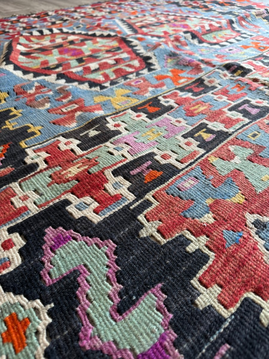 Turkish Uşak Eşme Kilim | 5' 7