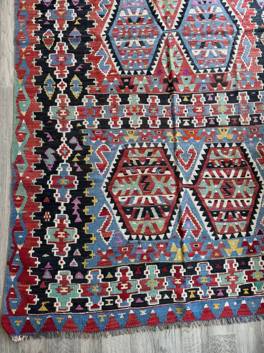 Turkish Uşak Eşme Kilim | 5' 7