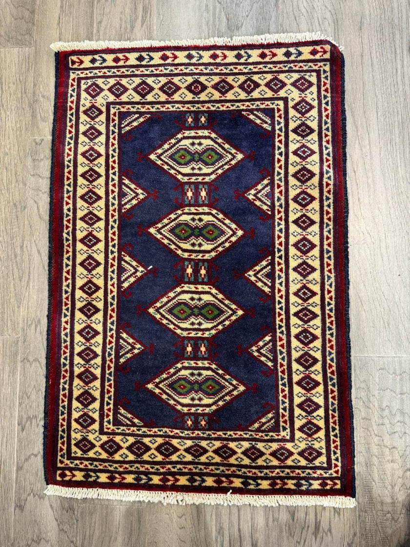 Turkmen Mini Rug | 1' 11