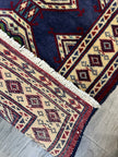 Turkmen Mini Rug | 1' 11