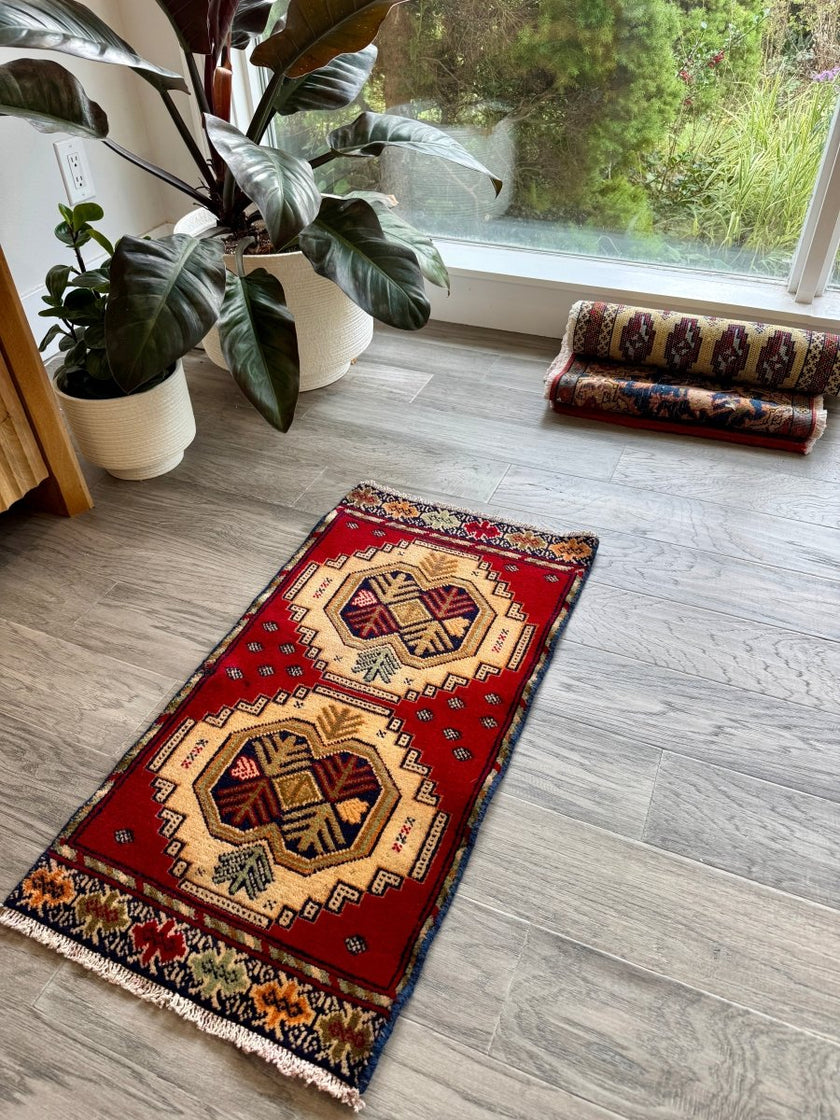 Turkmen Mini Rug | 1' 5