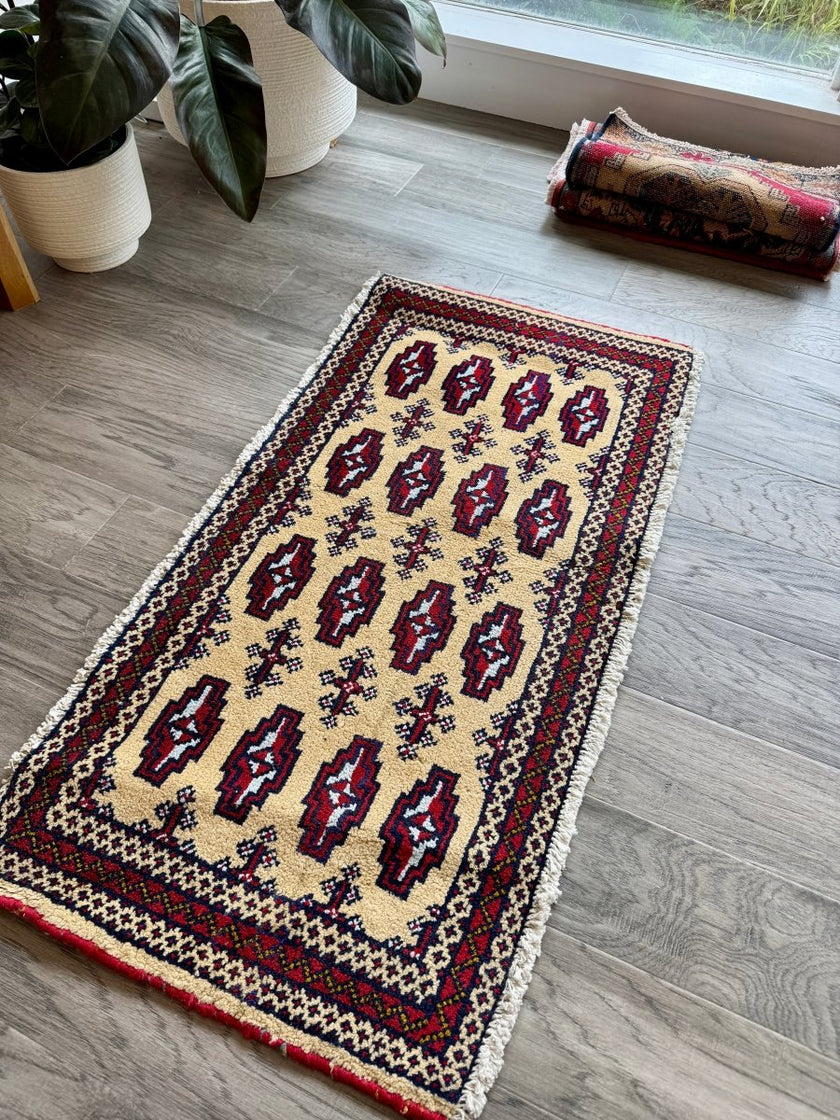 Turkmen Mini Rug | 1' 7