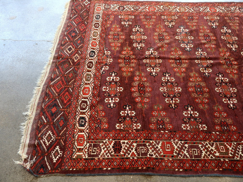 Turkmen Yomut Rug | 6' 10