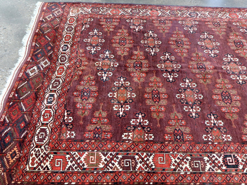 Turkmen Yomut Rug | 6' 10