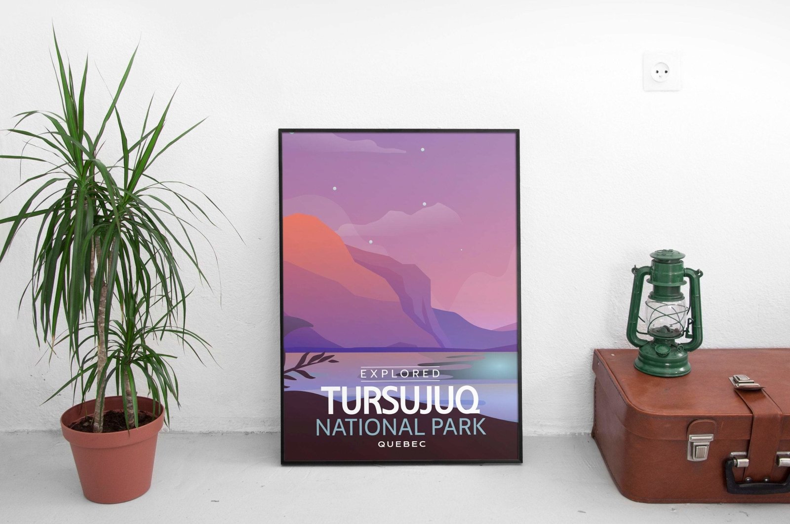 Tursujuq National Park 'Explored' Poster, Canada Parks