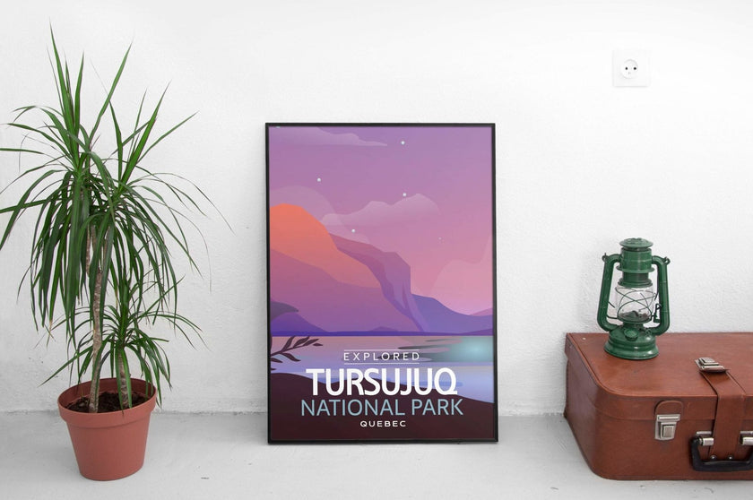 Tursujuq National Park 'Explored' Poster, Canada Parks