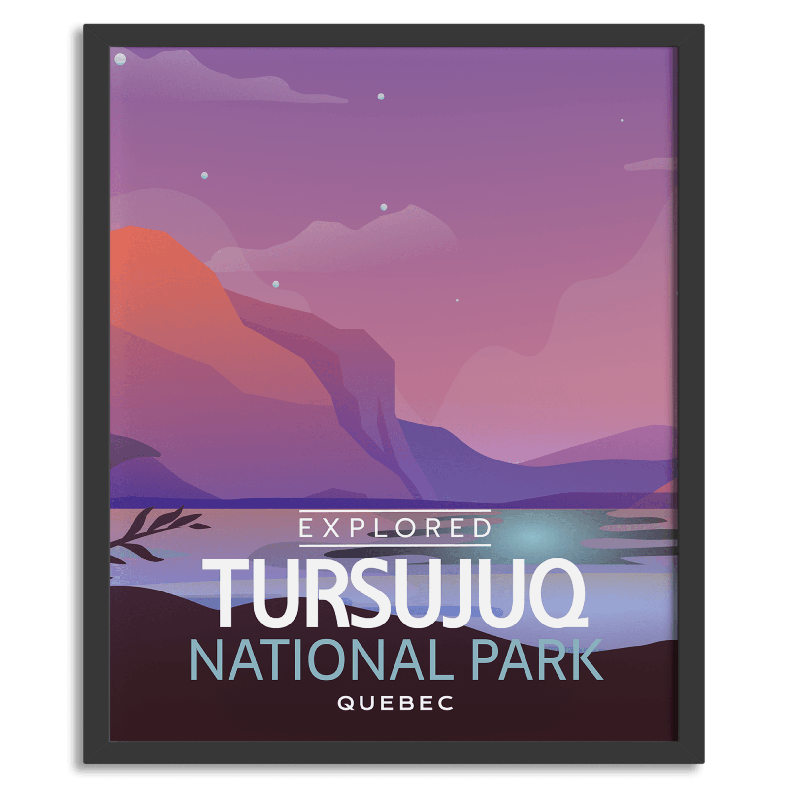 Tursujuq National Park 'Explored' Poster, Canada Parks