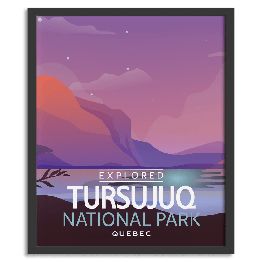 Tursujuq National Park 'Explored' Poster, Canada Parks