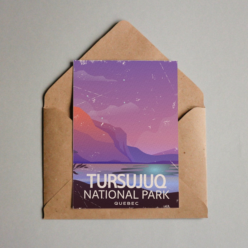 Tursujuq Quebec National Park Postcard, Canada Parks