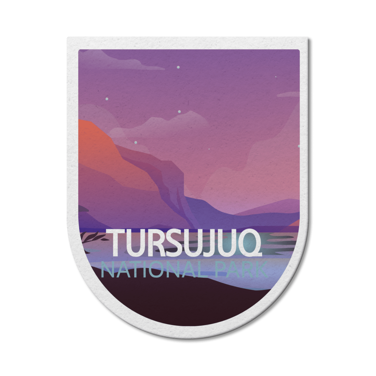 Tursujuq Quebec National Park Waterproof Vinyl Sticker, Canada Parks