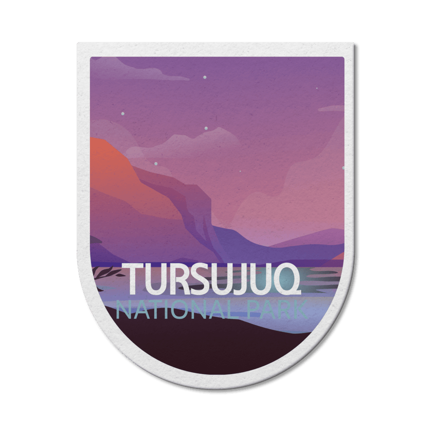 Tursujuq Quebec National Park Waterproof Vinyl Sticker, Canada Parks
