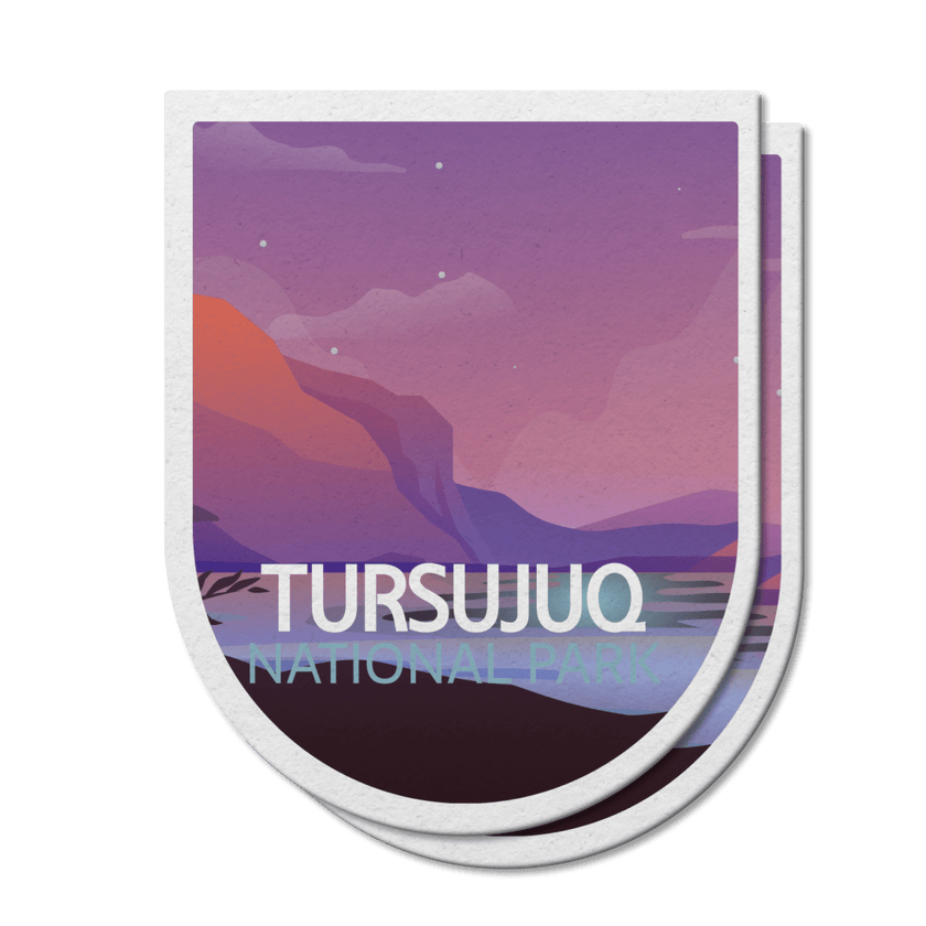 Tursujuq Quebec National Park Waterproof Vinyl Sticker, Canada Parks