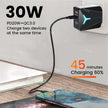 TUTT 15W Magnetic Wireless Charging Pad 2 In 1 With 30W TYPE-C+USB Fast Charger Plug | Compatible with iPhone 14/14Pro/13/13 Pro/12/12 Mini/12 Pro Max/SE 2/11 Series, AirPods Pro | Chargeur magnétique sans fil