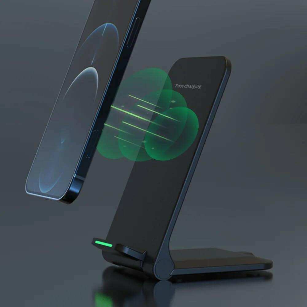 TUTT 15W Wireless Foldable Charger Stand Pad Compatible with iPhone