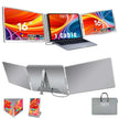 TUTT 16” Dual Portable Monitor | Single Cable Connection | 16:10 Ratio IPS, Stand-Alone Design | Windows, MacBook | S900